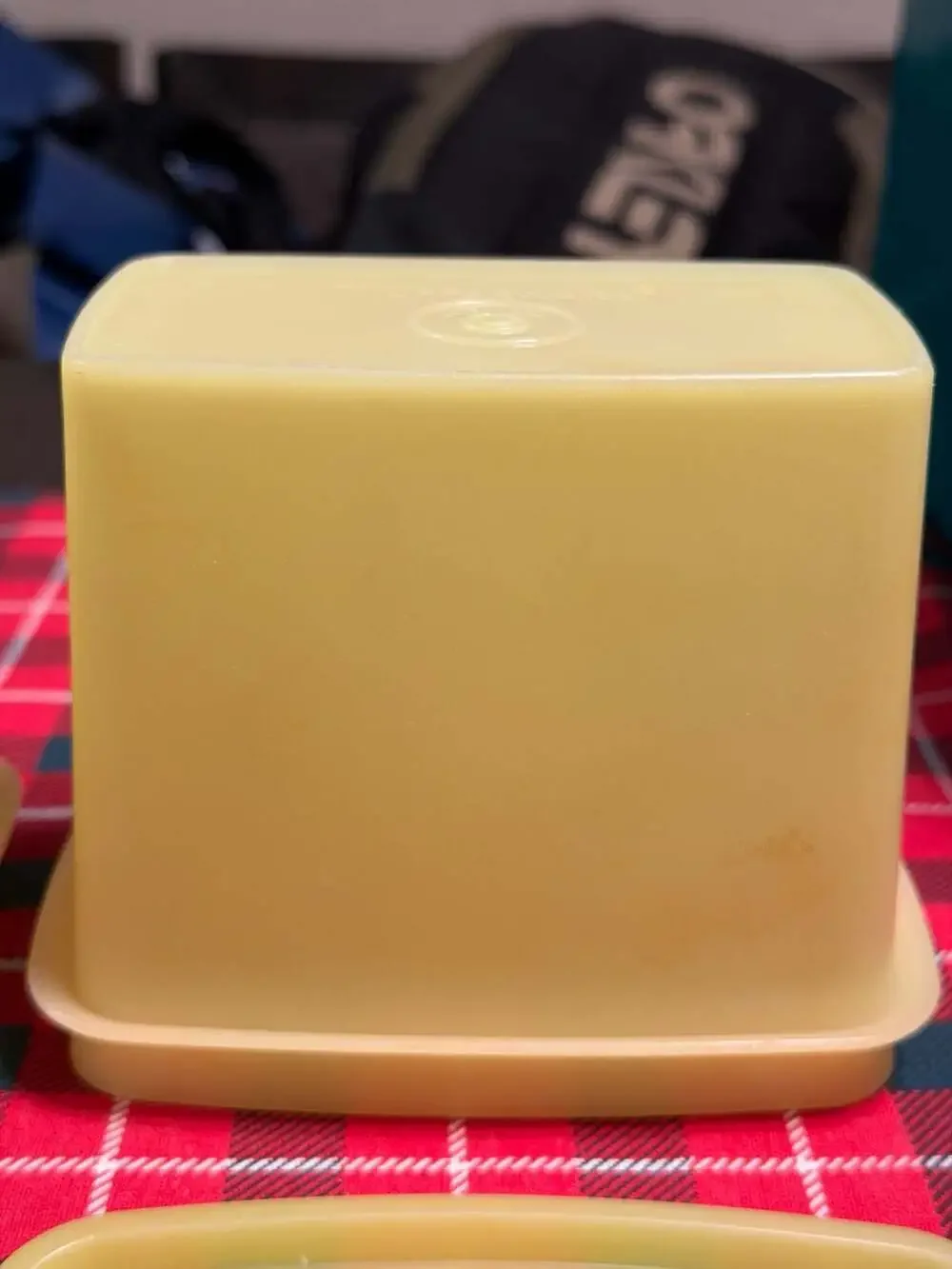 Vintage Tupperware Yellow Rectangular Storage Containers Set of 3